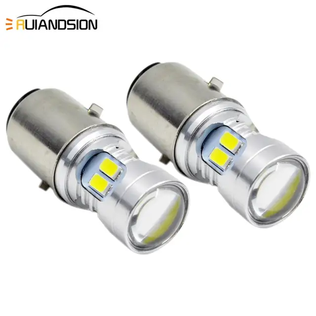 US $14.39 H6 BA20D LED 12 SMD 5730 Motorcycle Moto Bike Scooter ATV High/Low Bixenon 160lm/480lm Headlight La