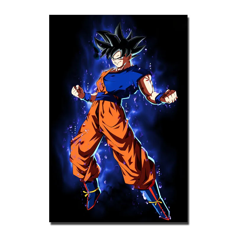 

Goku Dragon Ball Z Anime Silk Posters and Prints Wall Art Painting 12x18 24x36 inches Decoration Picture for Living Room 003