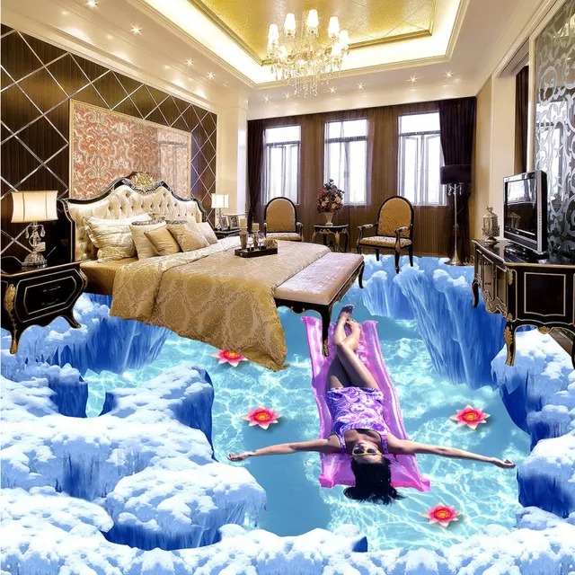 Gratis pengiriman 3d wallpaper gulungan lantai mural ruang Gratis pengiriman 3d wallpaper gulungan lantai mural ruang