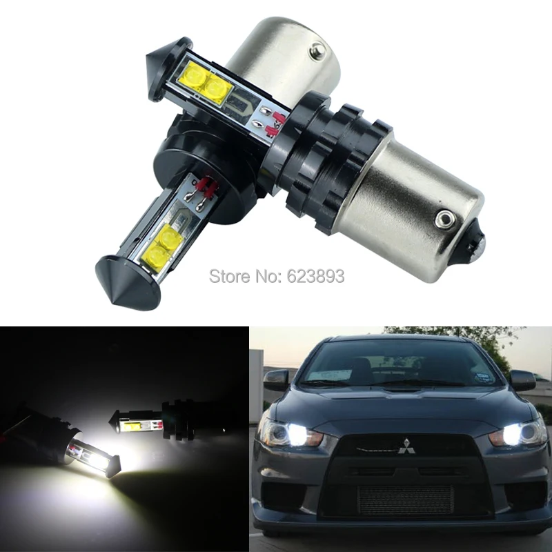 2x CANbus без ошибок Ксеноновые белые 1156 20 Вт светодиодные лампы для 2008-2014 Mitsubishi Lancer