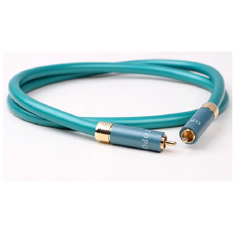 

1pair High quality 8N OFC RCA Cable Audio Signal Cable 1M Male to Male Gold plated RCA plug For TV,DVD,MP3
