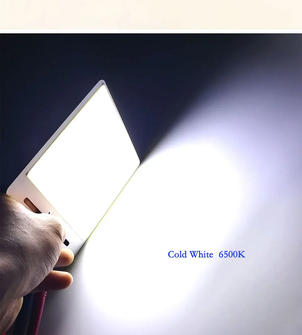 50W 12V LED Panel Light Board COB Bulb with Dimmer Warm Cool White DC12V Dimmable LED Lamp for Outdoor Camping Car Lighting DIY (10)
