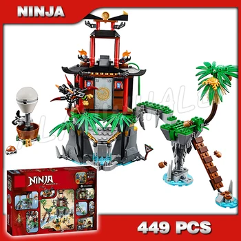 

449pcs Ninja Tiger Widow Island Sensei Wu's hot air balloon 10461 Building Blocks Model Assemble Toys Compatible with