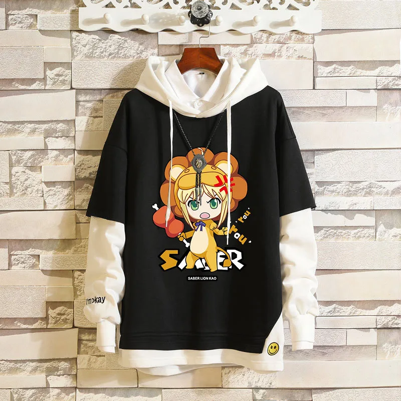 Cosroad Fate Grand Order Jeanne d'Arc Saber Cosplay Hoodie FGO Costume Men Women Sweatshirt Anime Clothing (9)
