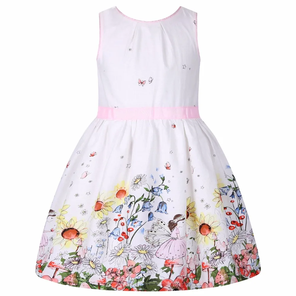 

Flower Girl Dresses Summer Children Dress 2019 New Brand Costume Robe Enfant Fille Flower Kids Clothes Party Dress 2-10Y
