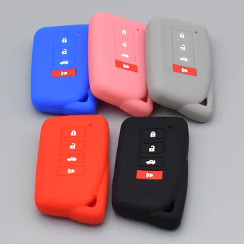 

10 units silicone car key cover case fit for lexus nx 200 nx300h rx 350 450h es 350 gs is ls gs rc f 2016 2017 4 button fob case