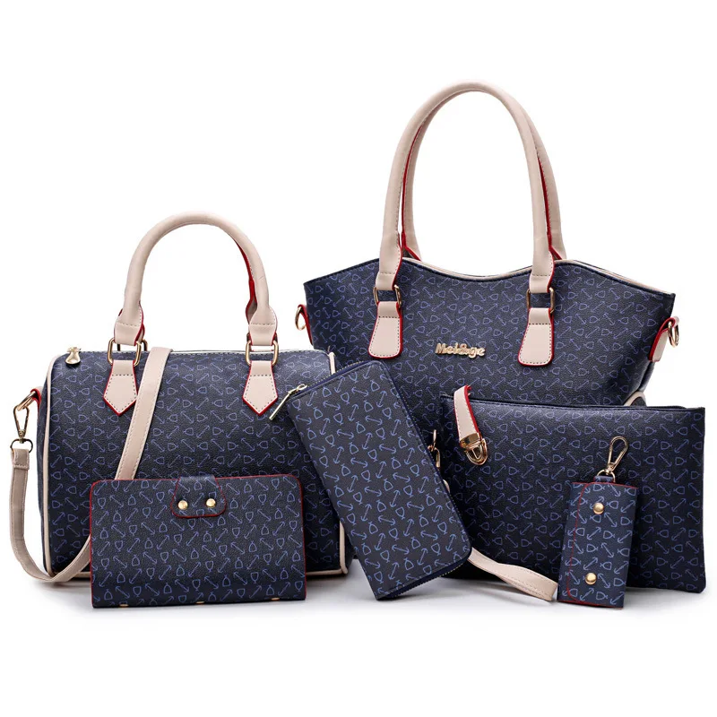 

Dropshipping Soperwillton Women Bag Top-Handle Bag Female Brand 2018 Women Messenger Bags Handbag Set PU Leather Composite Bag