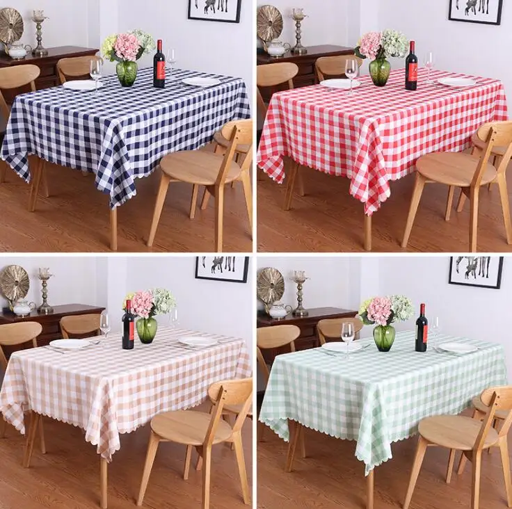 

Plaid Pattern Rectangular Tablecloth Lattice Table Cover Table Cloth Home Kitchen Restaurant Table Decoration Outdoor Picnic Mat