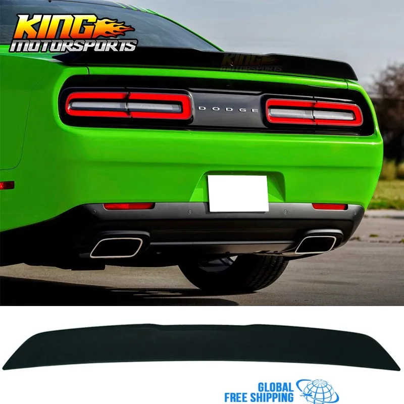 Подходит для 15-18 Dodge Challenger R/T scat pack флеш спойлер багажника OE отверстие для камеры отсутствует матовый черный глобальная по всему миру