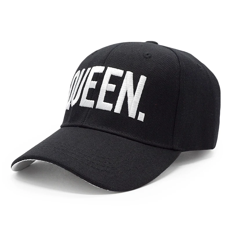 King Queen Baseball Cap Embroidery Letter Hip Hop Hat Casquette Men Women Dad Bone Summer Couple Lover Casual Snapback Caps - Цвет: QUEEN 2