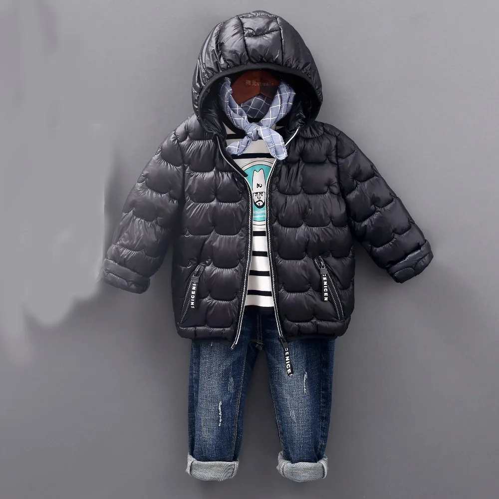 

Baby girls Boys Parka Light kid jacket Cotton hooded coat winter children jacket Outwear for 2-8Years