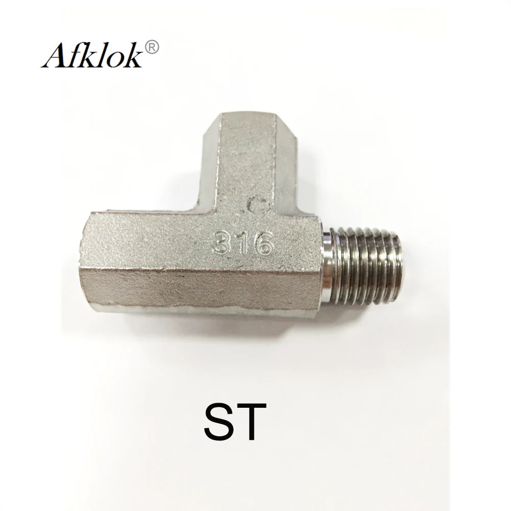 

1/8" 1/4" 3/8" Stainless steel 316 Street Tee Fitting connector NPT Threaded Pipe Fittings