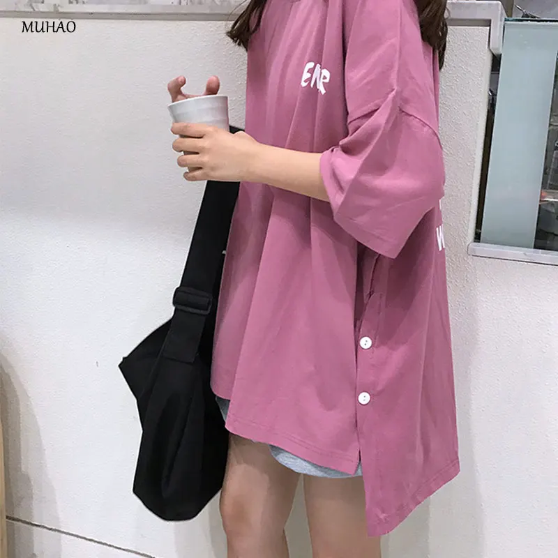 

MUHAO Tidal short sleeve T-shirt woman in 2019 is lazy to wear clothes with a wide range of funerals T Shirt Women Youth fresh a