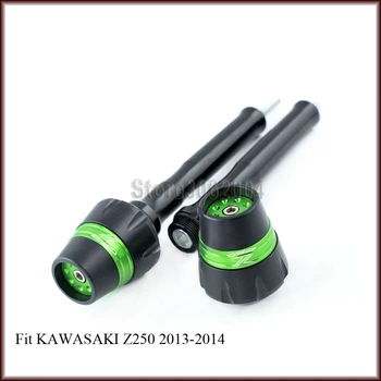 

Frame Slider Crash Protector Bobbins Falling Protection Mortorcycle Accessories For KAWASAKI Z 250 Z250 Z-250 2013-2014 Green