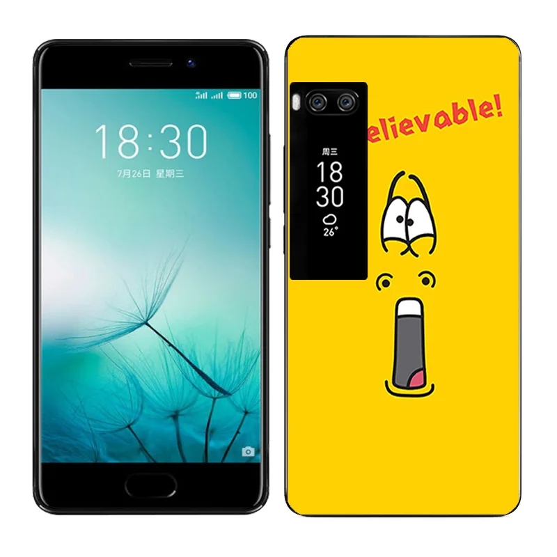 08 Мягкий силиконовый чехол из ТПУ для Meizu Pro 7, чехлы для телефонов Meilan Pro 7, Модный чехол с рисунком для Meizu Pro7 - Цвет: 08