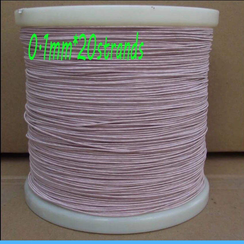 

cltgxdd 0.1mmX20 strands, Mine antenna Litz wire,Multi-strand polyester silk envelope braided multi-strand wire