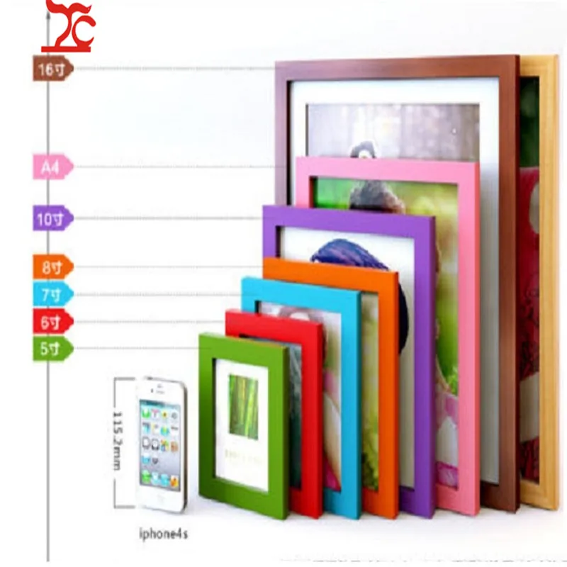 Hot 5/6/7/8/10/11/12 inch A4 Multi-size Room Decor Wooden Picture Photo Wall Frame DIY Decoration Birthday Wedding Gift