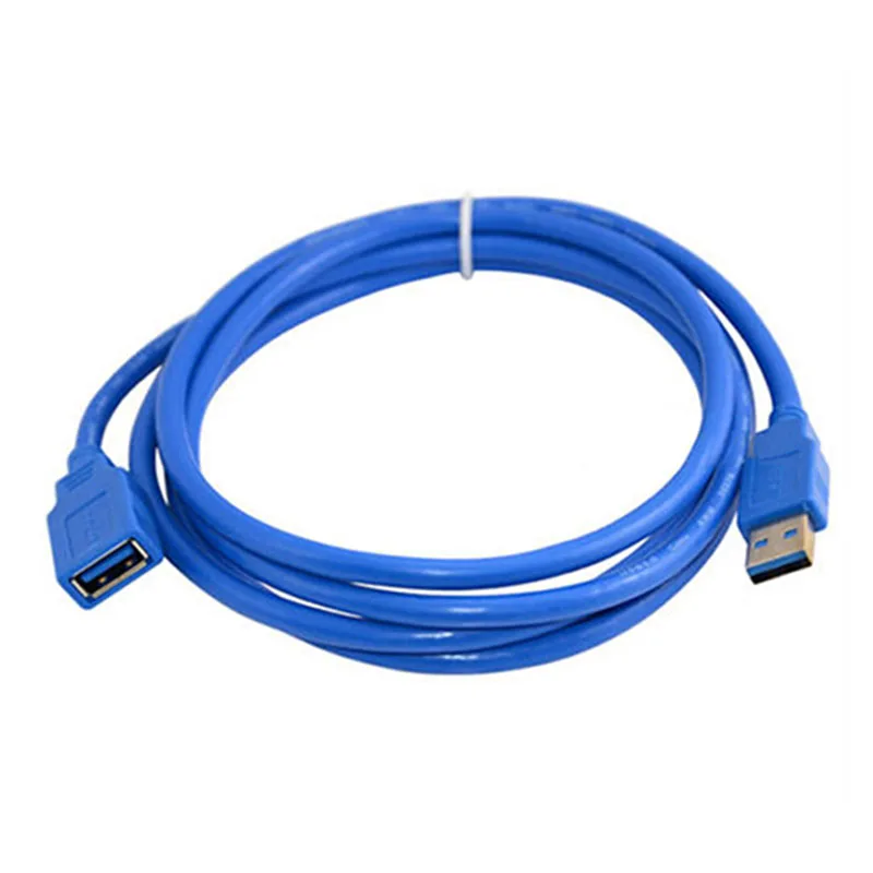 500 шт. USB 3.0 мужчин и женщин Дата кабель adpeter 2 м 6ft супер Скорость черный для PC ноутбук
