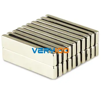

Lot 10pcs Bar Super Strong Block N35 Magnets 50 * 10 * 4 mm Rare Earth Neodymium