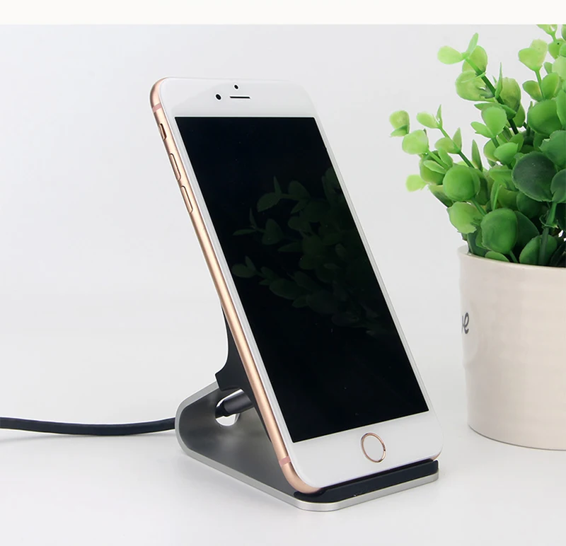 10W Phone Stand Wireless Charger For Galaxy S9 S8 Plus Alloy QI Wireless Charging For Iphone 8 8plus X Fast Charge (5)