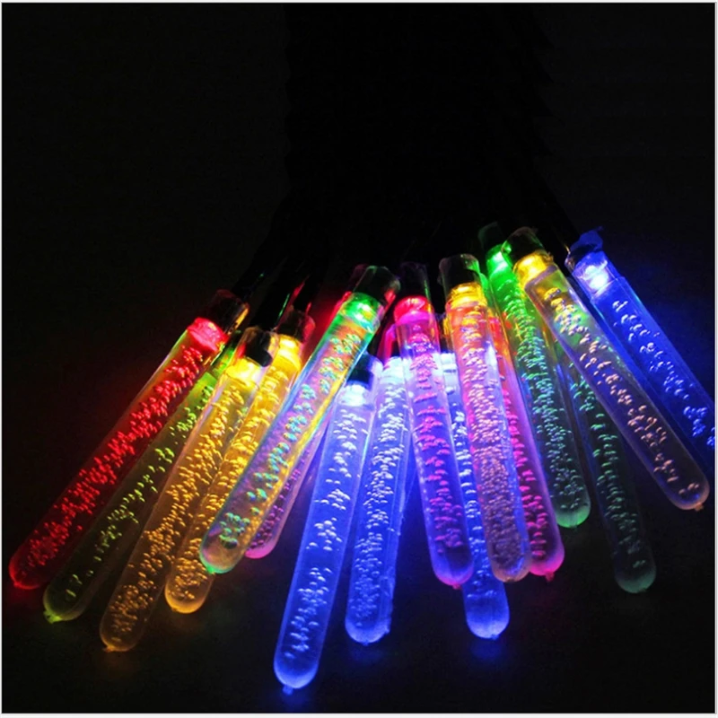 

Solar power led holiday light ,led Christmas light ,4.8M 20pcs Ice piton led string for garden ,trees ,housing decoration
