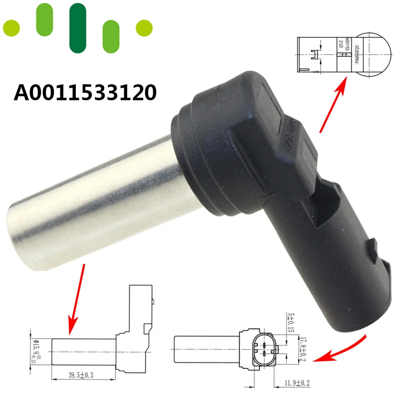 

Camshaft Crankshaft Pulse Position Sensor Speed / RPM ABS Sensor For MB MERCEDES-BENZ BENZ Truck 0011532120 0011533120 SS10905