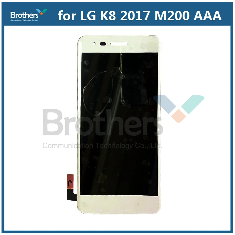 ЖК дисплей для LG K8 2017 M200 экран сенсорный дигитайзер с рамкой M210 сборка