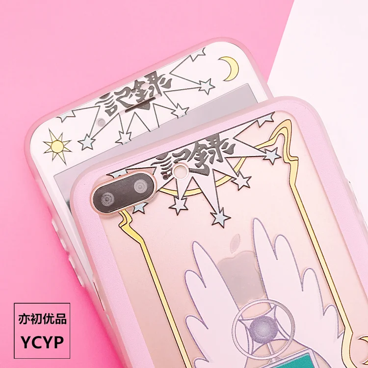 Чехол для iphone XS Max Sailor Moon+ пленка для экрана из закаленного стекла, Чехол для карт Sakura для iphone X XR 6 6 S 7 plus 8 8 plus