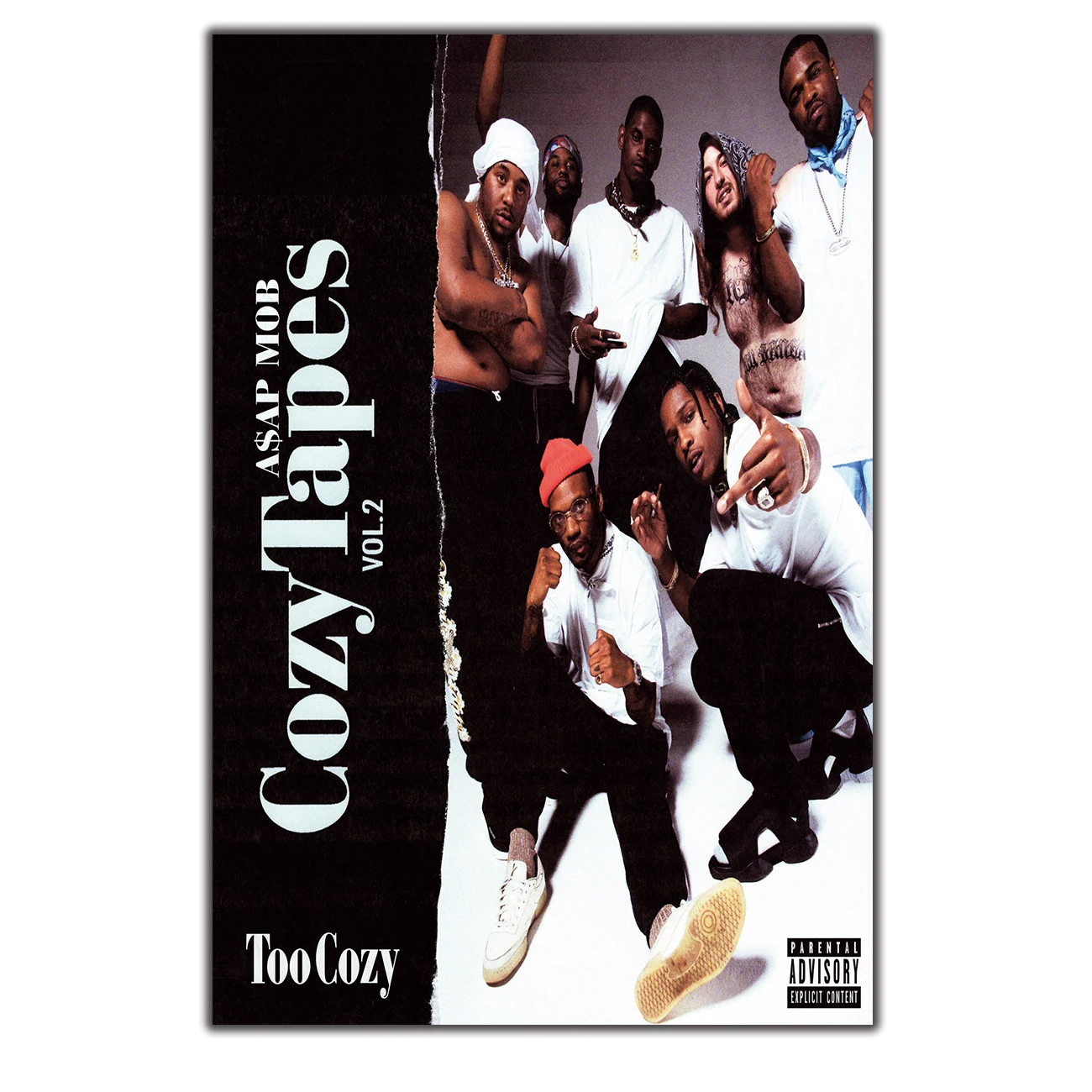 

Art silk Poster Asap Mob Cozy Tapes vol 2 Album Hip Hop singer 8x12 24x36 27x40 Wall Canvas Print Modern Decoration painting