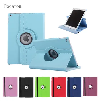 

Case for ipad air2 ,Pocaton Cover for iPad Air 2 tablet 360 Rotation Flip PU Leather Smart Case Cover with Stand Function A1567
