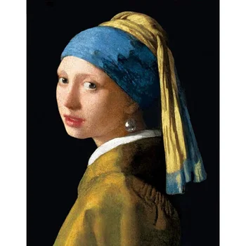 

Diamond embroidery Pearl girl ,Johannes Vermeer,5d diy diamond painting full square/round diamond mosaic rhinestones wall art
