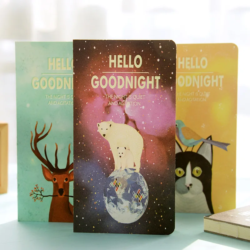 Hello goodnight записная книжка Волшебная флуоресцентная тетрадь в твердой обложке