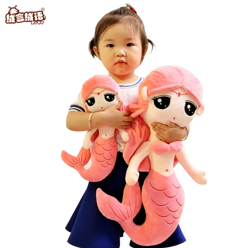 RYRY 3 Sizes Cute Stuffed font b Toys b font for Girls Kids Mermaid Plush font