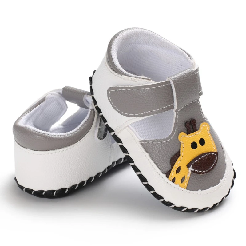 Летняя модная обувь для маленьких мальчиков и девочек; Милая обувь из искусственной кожи с мягкой подошвой; обувь для малышей; Новинка