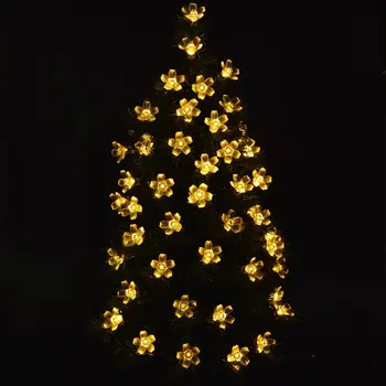

Solar 50 LEDS 7M Peach Flower Solar Lamp Power LED String Fairy Lights Solar Garlands Garden Christmas Decor For Outdoor