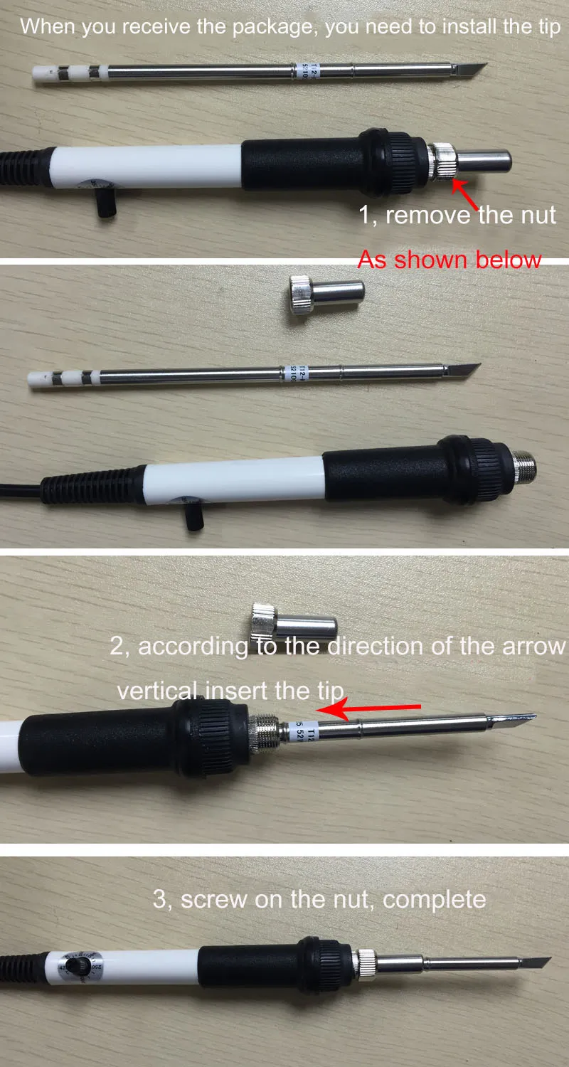 T12 Электрический паяльник для подключения к DC 12-24 V 75 W Мини Регулируемый термостатический 200-40 градусов инструмент паяльная станция с T12-K