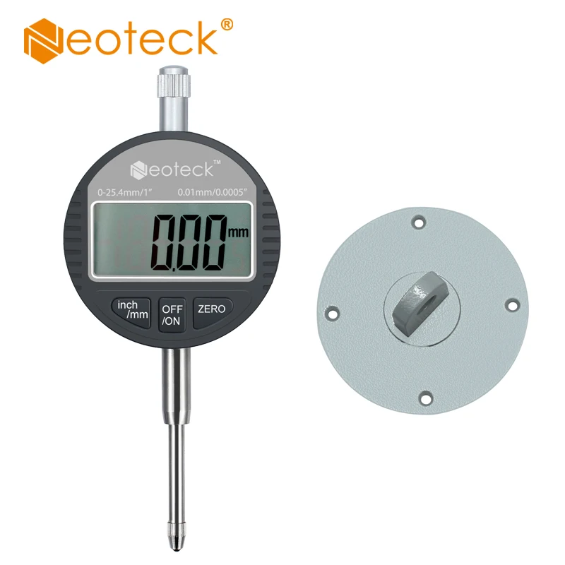 Neoteck DTL LED Micrometro Digitale 0.001mm/0.00005 Indicatore Digitale Calibro di Precisione 0-12.7mm/0.5 Comparatore Elettronico Pollice/Digitale Indicatore della Sonda