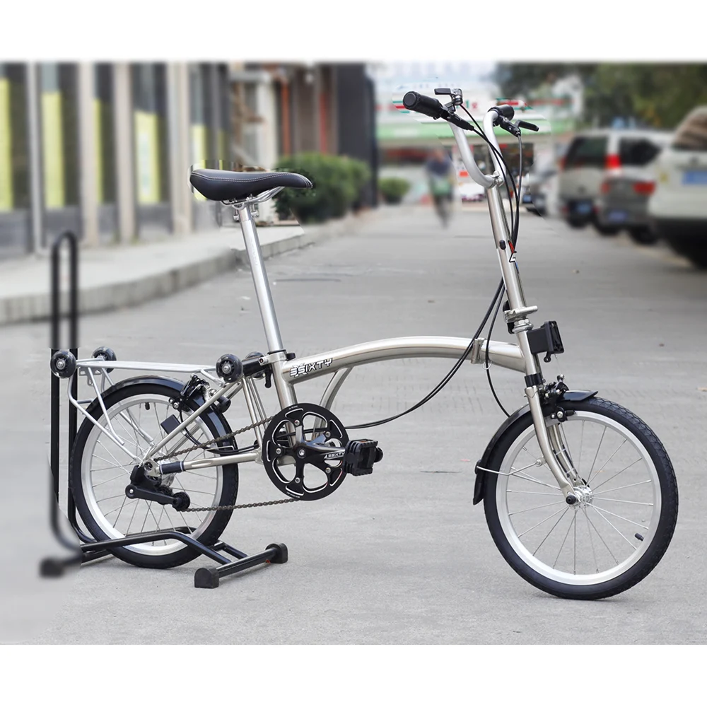 Chrome Steel Folding Bike 16 349 Urban Commuter font b Bicycle b font with Caliper Brake