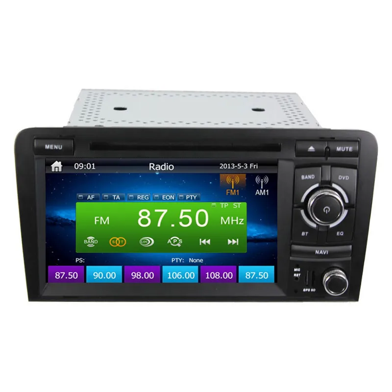 Discount Eunavi 2 Din Car DVD Player for Audi A3 S3 2003 2004-2011 Stereo Headunit with Built-in GPS Sat Free Map+SD card+camera+Canbus 1