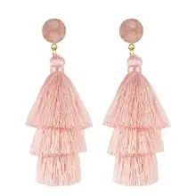 Модные серьги-кисточки с цветком в виде капель с кристаллами в форме для женщин