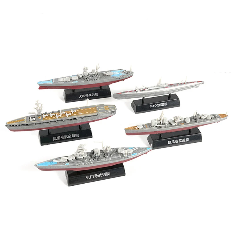 8 Stück Set 4D Pla Marine Kriegschiff Modell Militär Kollektionen Montieren