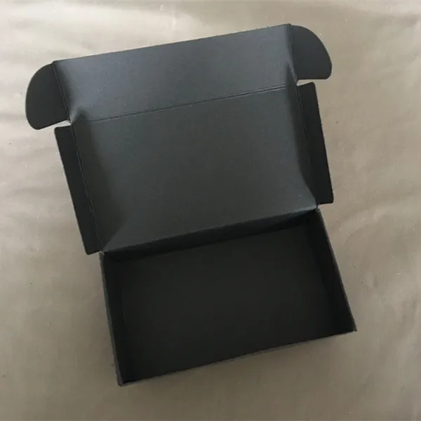11.8*6.7*3cm Black Kraft Carton Boxes Jewelry Box Soap Paper Box Gift