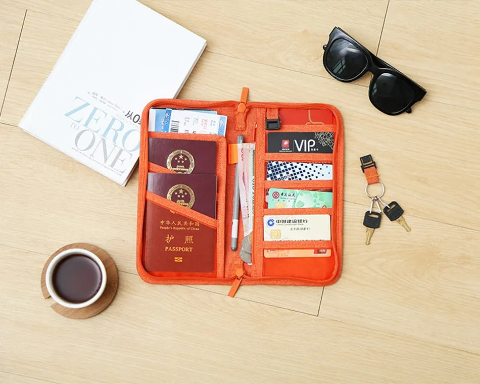 Повседневный функциональный держатель для паспорта, прочные аксессуары для путешествий, Обложка для паспорта, органайзер для хранения, бизнес-чехол для кредитных ID карт, кошелек