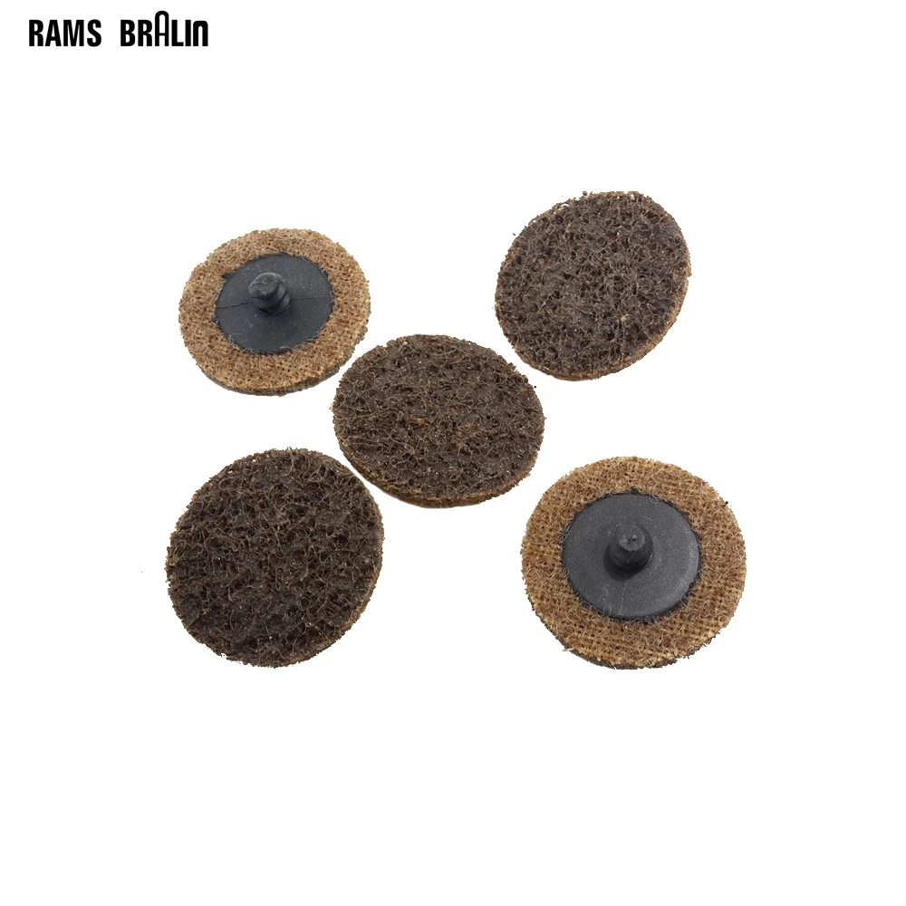 100 pieces 2" Coarse to Fine Nylon Non woven Roloc Sanding Disc + 1