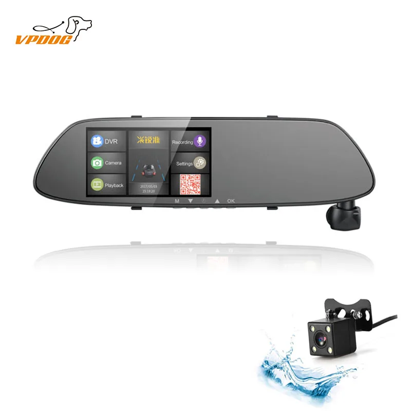 

Dash cam Car DVR dual camera full hd 1080P mircowave detection recording