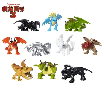 

3.5 inch How to Train Your Dragon 3 Toothless Lightfury Action figure Night Fury Toothless Anime Figure Kids Toys For Children