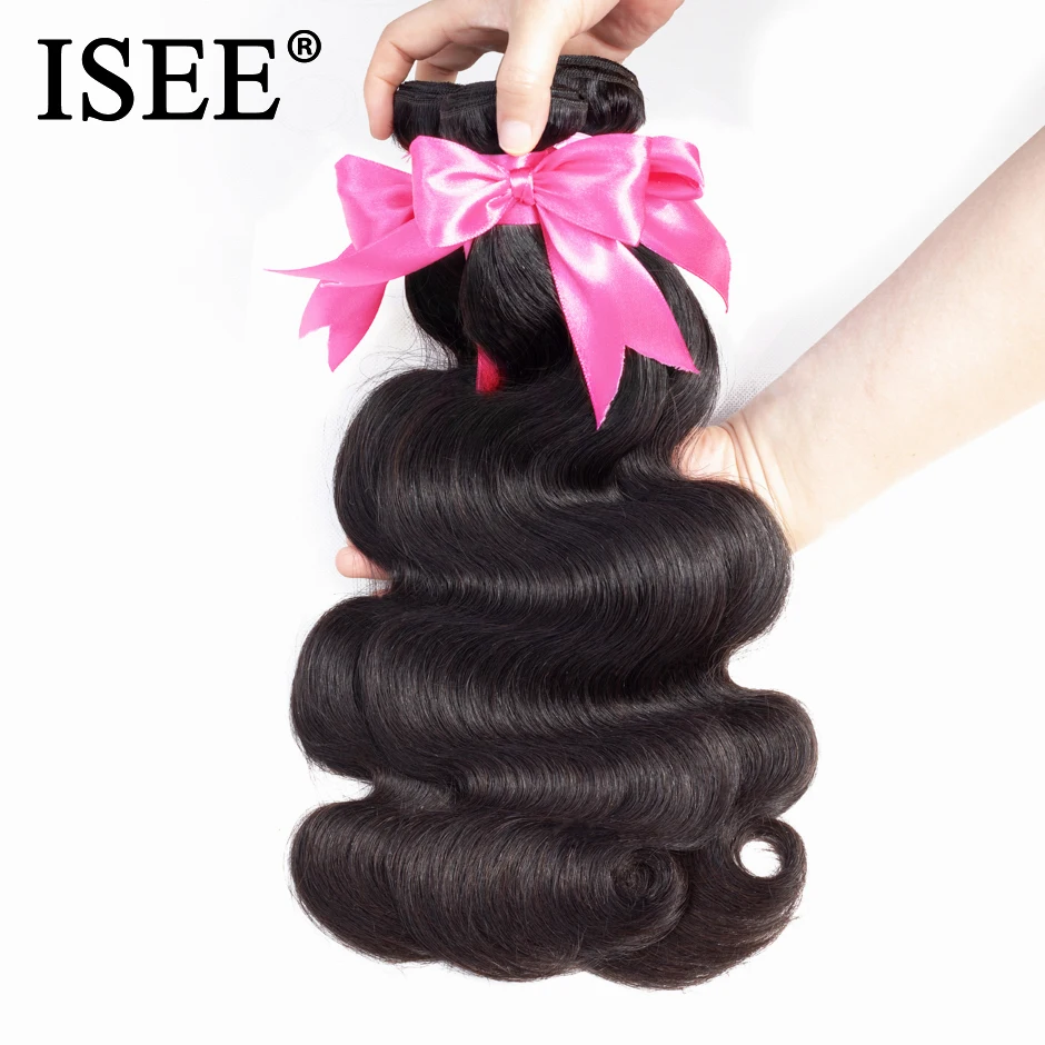 ISEE Indian Body Wave Virgin Hair Extension Unprocessed Human Hair Bundles 1/4/3 Bundles Hair Weaves Free Shipping Nature Color ISEE Indian Body Wave Virgin Hair Extension Unprocessed Human Hair Bundles 1/4/3 Bundles Hair Weaves Free Shipping Nature Color