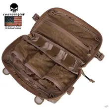 Эмерсон Тактический многофункциональный 500D Мешок Molle Утилита Мешок Всякой Всячины Мешок Охота Талия EDC Сумка Камо Черный/Засушливых 32×18 СМ