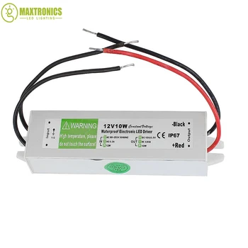 

12V 10W Waterproof Electronic LED Driver Transformer Power Supply AC to DC Switch for 3528 5050 LED Strip light Free shipping