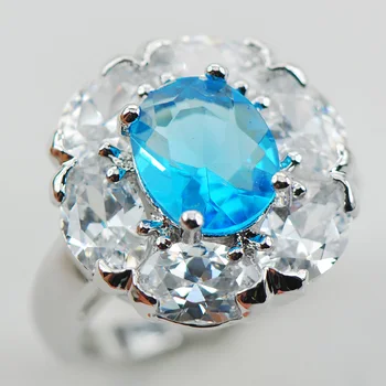 

Blue Fashion 925 Sterling Silver Ring Size 6 7 8 9 10 F1005